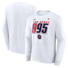 NHL Alexander Ovechkin Washington Capitals Fanatics NHL All-Time Leading Goal Scorer The Great 895 Fleece Pullover Sweatshirt