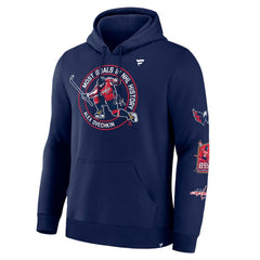 NHL Alexander Ovechkin Washington Capitals Fanatics NHL All-Time Leading Goal Scorer Badges Pullover Hoodie