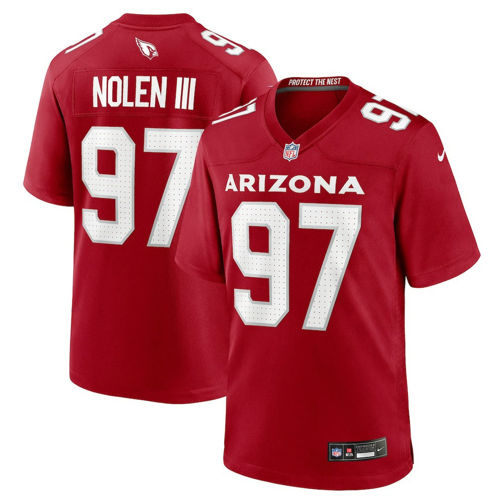 Walter Nolen 2025 NFL Draft First Round Pick Game Jersey - Arizona Cardinals Jerseys