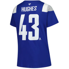 NHL Quinn Hughes Vancouver Canucks Fanatics Women's Plus Size Name & Number Scoop Neck T-Shirt