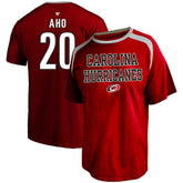 NHL Sebastian Aho Carolina Hurricanes Profile Big & Tall Name & Number T-Shirt