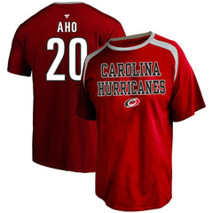 NHL Sebastian Aho Carolina Hurricanes Profile Big & Tall Name & Number T-Shirt