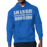 Royal Los Angeles Dodgers Starter Team Mesh Print Graphic Pullover Hoodie