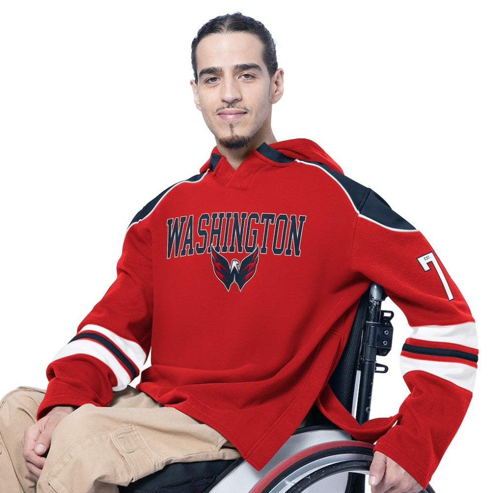 NHL Washington Capitals G-III Sports by Carl Banks Adaptive Wear Lord Stanley Hooded Long Sleeve Sweatshirt