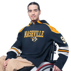NHL Nashville Predators G-III Sports by Carl Banks Adaptive Wear Lord Stanley Hooded Long Sleeve Sweatshirt