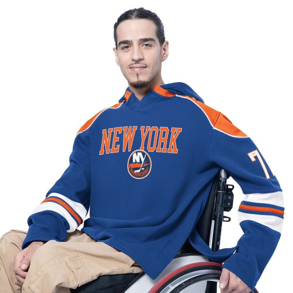 NHL New York Islanders G-III Sports by Carl Banks Adaptive Wear Lord Stanley Hooded Long Sleeve Sweatshirt