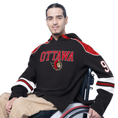NHL Ottawa Senators G-III Sports by Carl Banks Adaptive Wear Lord Stanley Hooded Long Sleeve Sweatshirt