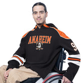 NHL Anaheim Ducks G-III Sports by Carl Banks Adaptive Wear Lord Stanley Hooded Long Sleeve Sweatshirt