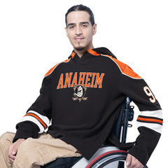 NHL Anaheim Ducks G-III Sports by Carl Banks Adaptive Wear Lord Stanley Hooded Long Sleeve Sweatshirt
