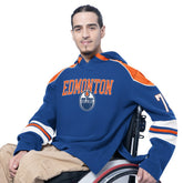 NHL Edmonton Oilers G-III Sports by Carl Banks Adaptive Wear Lord Stanley Hooded Long Sleeve Sweatshirt