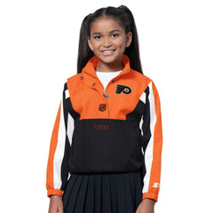NHL Philadelphia Flyers Starter Girls Key Player Half Zip Jacket