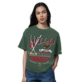 NHL Minnesota Wild Starter Women's Oversized Hall of Fame T-Shirt