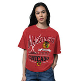NHL Chicago Blackhawks Starter Women's Oversized Hall of Fame T-Shirt