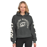 NHL Carolina Hurricanes Starter Women's Star Player Cropped Fleece Hoodie