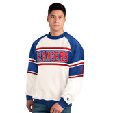 NHL New York Rangers Starter Male Adult Defense Fleece Crewneck Sweatshirt