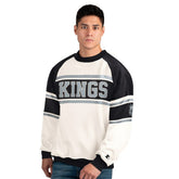NHL Los Angeles Kings Starter Male Adult Defense Fleece Crewneck Sweatshirt