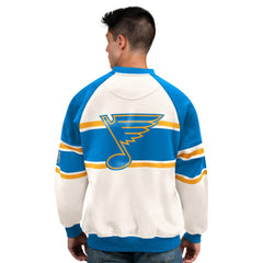 NHL St. Louis Blues Starter Male Adult Defense Fleece Crewneck Sweatshirt