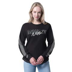Brooklyn Nets G-III 4Her by Carl Banks Women's Advantage Tri-Blend Long Sleeve T-Shirt