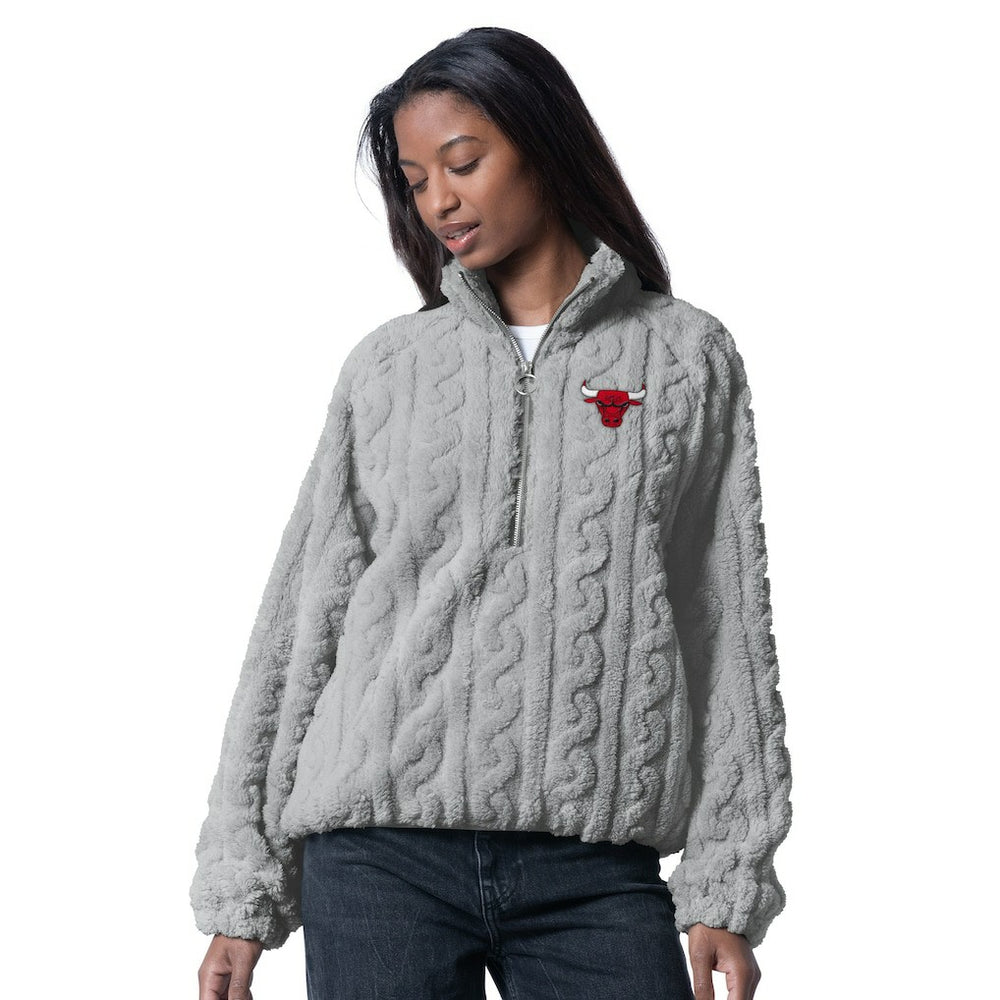 Chicago Bulls G-III 4Her by Carl Banks Women's Champ Half-Zip Pullover