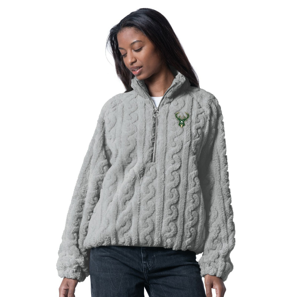 Milwaukee Bucks G-III 4Her by Carl Banks Women's Champ Half-Zip Pullover
