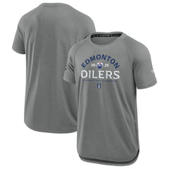 NHL Edmonton Oilers Fanatics 2025 Stanley Cup Playoffs Authentic Pro Rink Performance T-Shirt