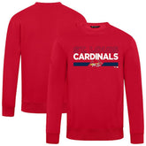 Red St. Louis Cardinals Levelwear City Connect Zane No Hitter Pullover Sweatshirt