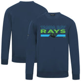 Navy Tampa Bay Rays Levelwear City Connect Zane No Hitter Pullover Sweatshirt