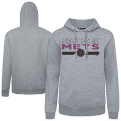 Gray New York Mets Levelwear City Connect Podium No Hitter Pullover Hoodie