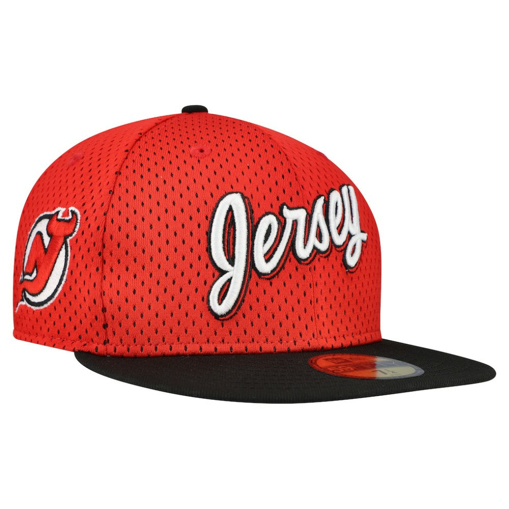 NHL New Jersey Devils New Era Mesh Crown Two-Tone 59FIFTY Fitted Hat
