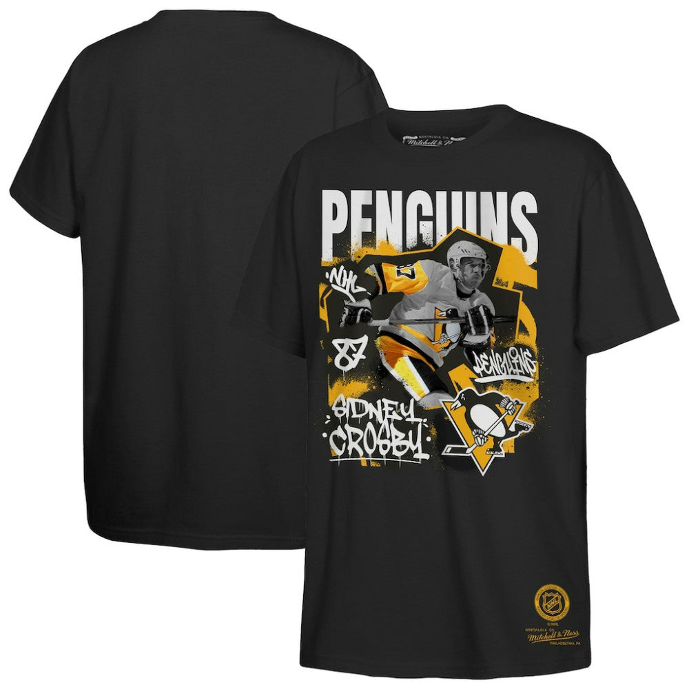 NHL Sidney Crosby Pittsburgh Penguins Mitchell & Ness Youth Photo Reel Graphic T-Shirt