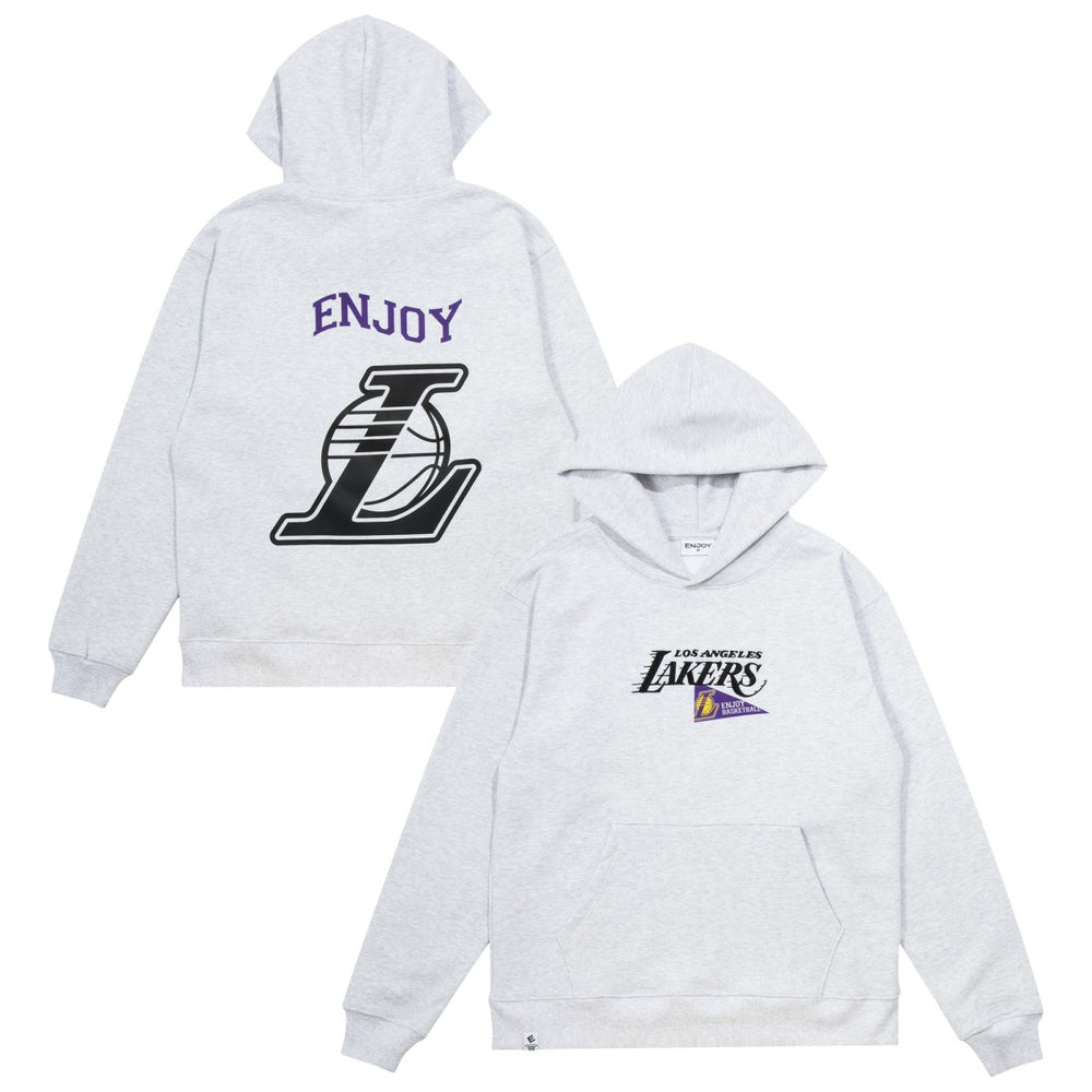 Enjoy Basketball x Los Angeles Lakers Unisex Hoop Enthusiast Capsule Collection Pullover Hoodie - Heather Gray shop