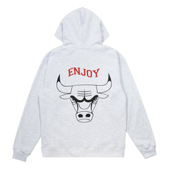 Enjoy Basketball x Chicago Bulls Unisex Hoop Enthusiast Capsule Collection Pullover Hoodie - Heather Gray on sale