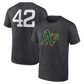 Charcoal Athletics Jackie Robinson Day Name & Number T-Shirt