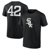 Black Chicago White Sox Jackie Robinson Day Name & Number T-Shirt