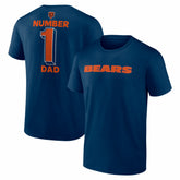 #1 Dad Jersey T-Shirt - Chicago Bears T-shirts