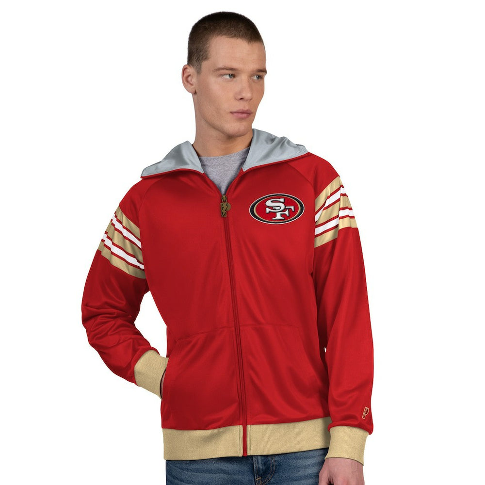 Pro Player Helmet Full-Zip Hooded Track Jacket - San Francisco 49ers Jackets
