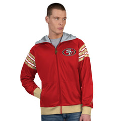 Pro Player Helmet Full-Zip Hooded Track Jacket - San Francisco 49ers Jackets