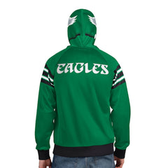 Pro Player Retro Helmet Full-Zip Hooded Track Jacket - Philadelphia Eagles Jackets
