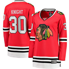 NHL Spencer Knight Chicago Blackhawks Fanatics Women's Home Breakaway Player Jersey