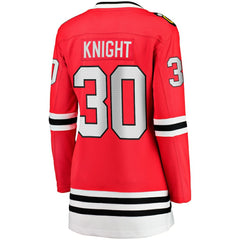 NHL Spencer Knight Chicago Blackhawks Fanatics Women's Home Breakaway Player Jersey