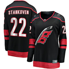 NHL Logan Stankoven Carolina Hurricanes Fanatics Women's Home Breakaway Player Jersey