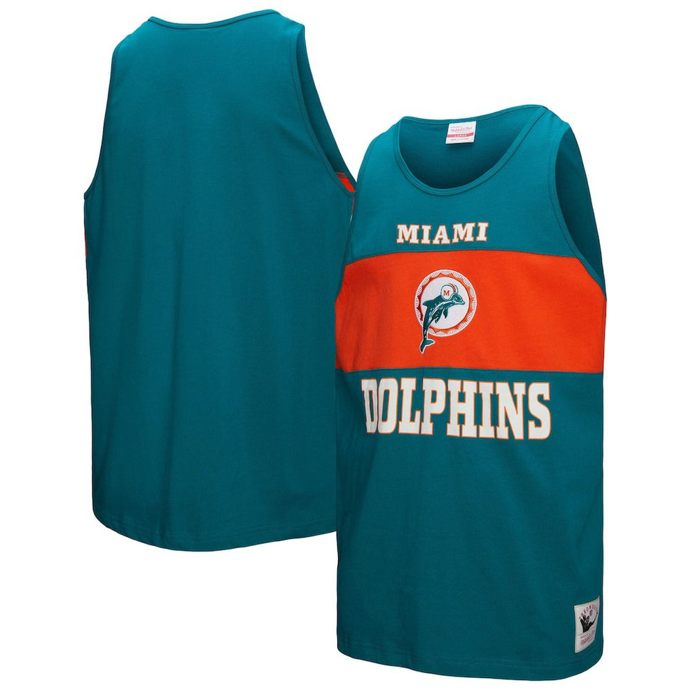 Retro Colorblock Tank Top - Miami Dolphins Tops