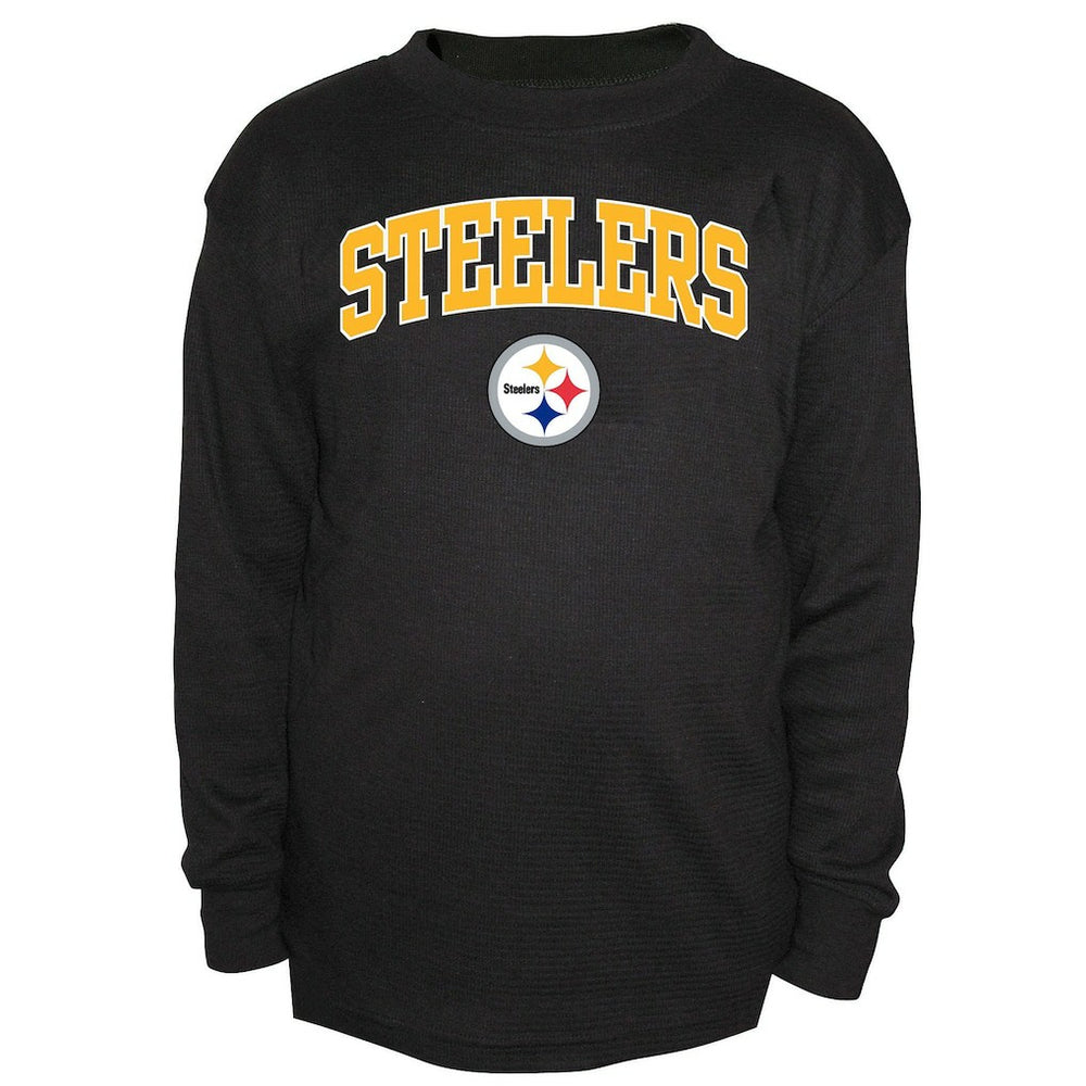 Big & Tall Thermal Long Sleeve Crew Neck T-Shirt - Pittsburgh Steelers T-shirts