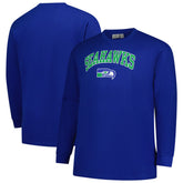 Big & Tall Throwback Thermal Long Sleeve T-Shirt - Seattle Seahawks T-shirts