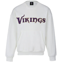 Cuce Women's Chenille Jeweled Sweatshirt - Minnesota Vikings Sweatshirts