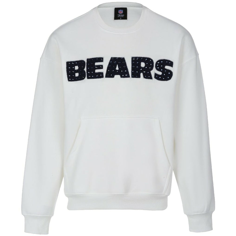 Cuce Women's Chenille Jeweled Sweatshirt - Chicago Bears Sweatshirts