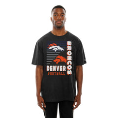 Enzyme Washed Oversized T-Shirt - Denver Broncos T-shirts