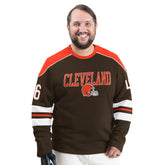 G-III Sports by Carl Banks Adaptive Lord Stanley Crewneck Sweatshirt - Cleveland Browns Sweatshirts