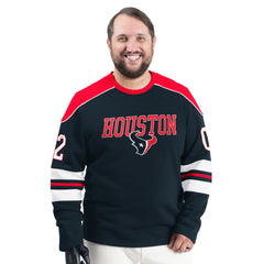 G-III Sports by Carl Banks Adaptive Lord Stanley Crewneck Sweatshirt - Houston Texans Sweatshirts