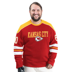 G-III Sports by Carl Banks Adaptive Lord Stanley Crewneck Sweatshirt - Kansas City Chiefs Sweatshirts